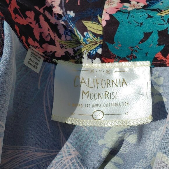 CALIFORNIA MOON RISE Open Front Cardigan Size Small Floral BNWT - Picture 8 of 10
